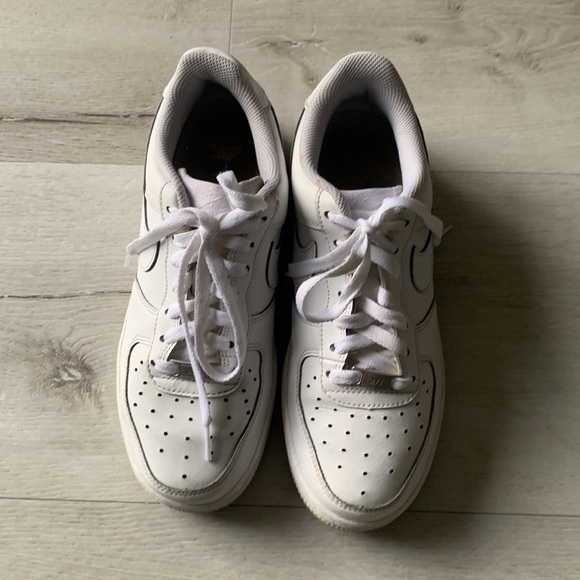 Nike Air Force 1 shoes size 7 Y sneakers white‎ unisex - Picture 3 of 10